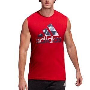 New Adidas Men's Americana Tank
Top Red, Small Men's Athletic Performance